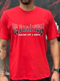 Camisa Algodo Os Fanticos Vermelha